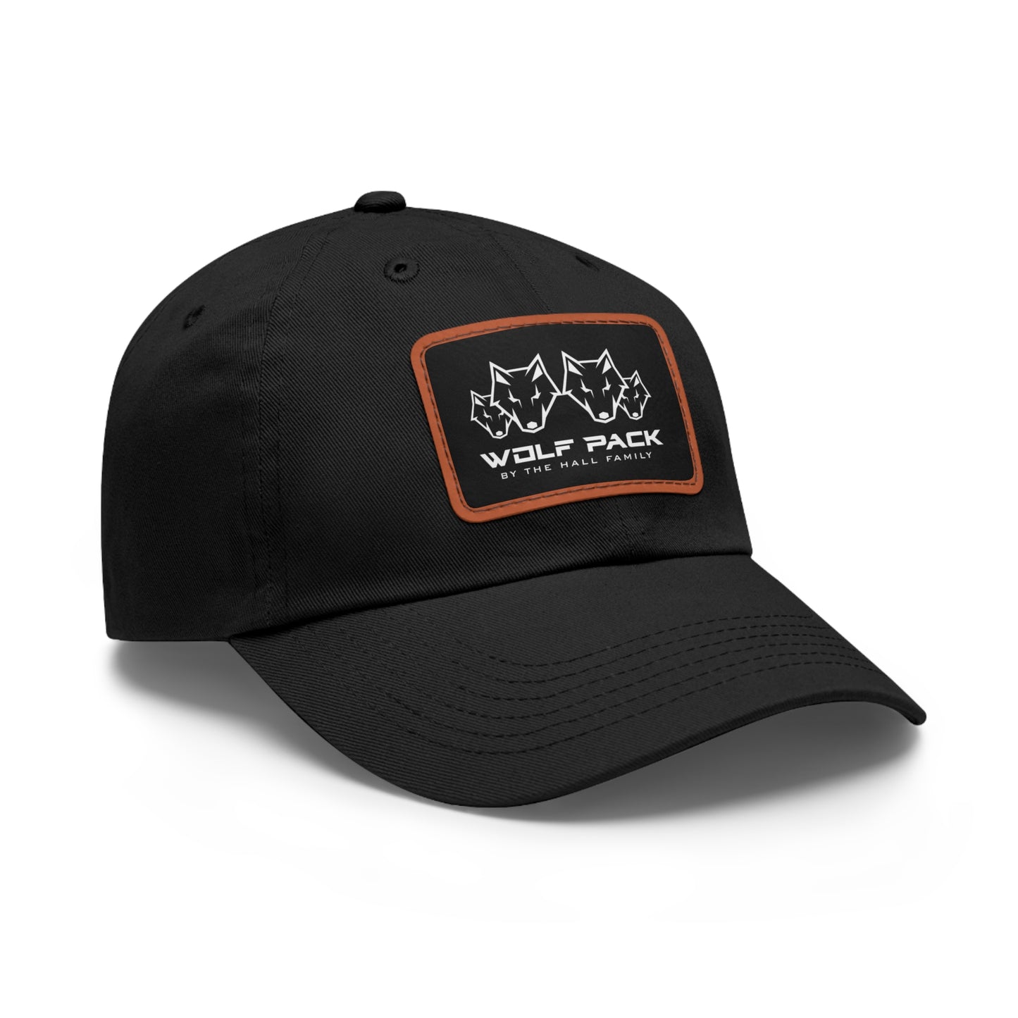 Wolfpack Hat with Leather Patch (Rectangle)