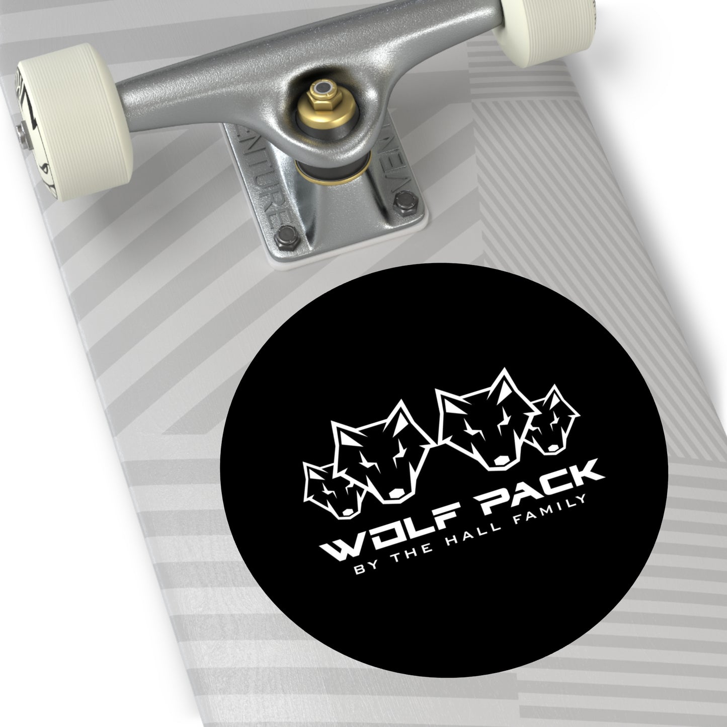 Round Wolfpack Stickers