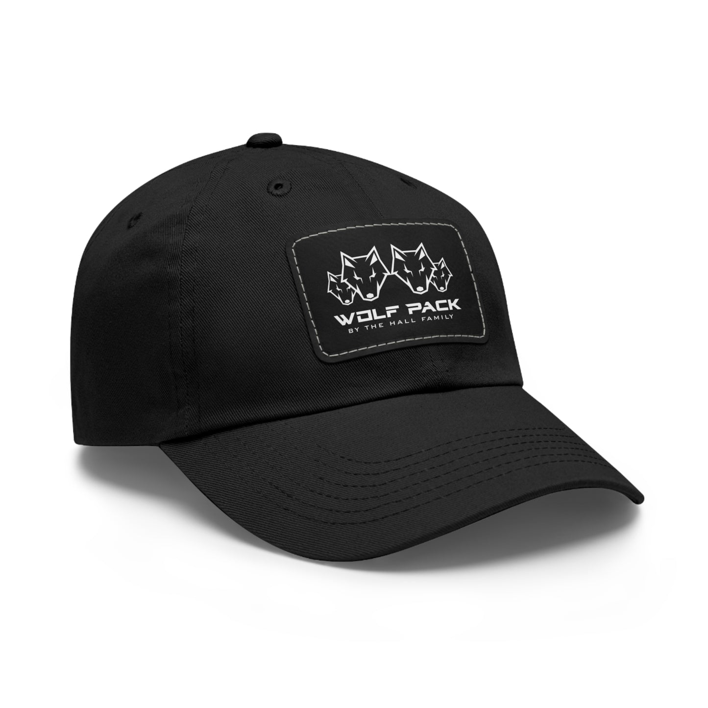 Wolfpack Hat with Leather Patch (Rectangle)