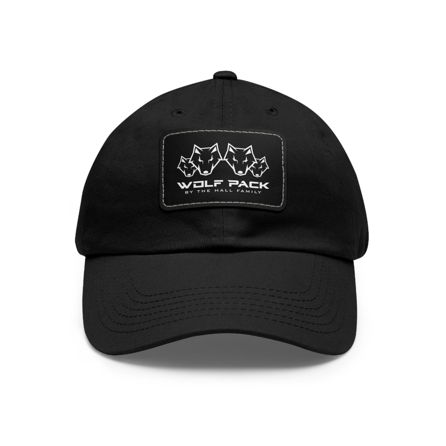 Wolfpack Hat with Leather Patch (Rectangle)