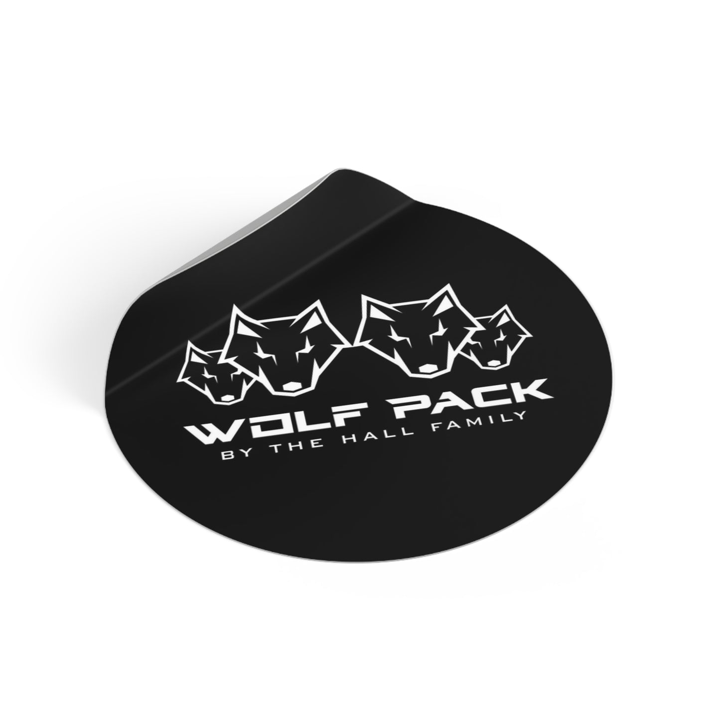Round Wolfpack Stickers