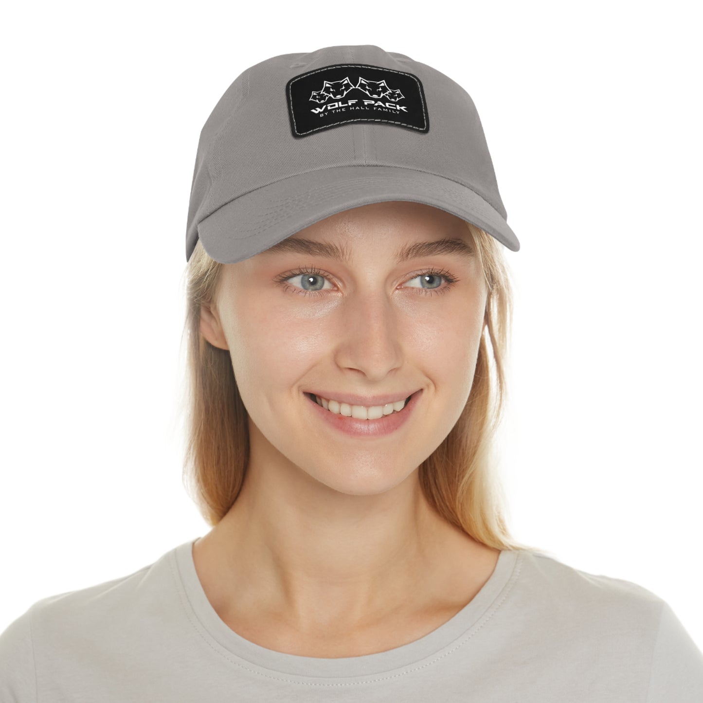 Wolfpack Hat with Leather Patch (Rectangle)