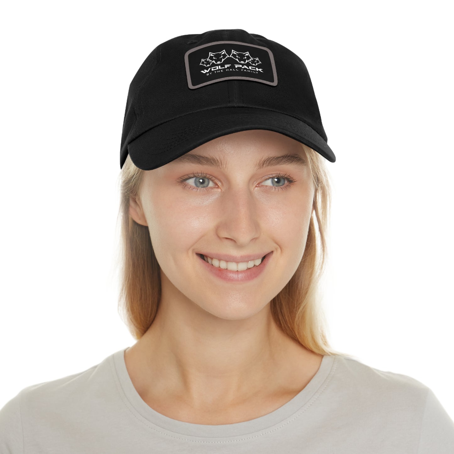 Wolfpack Hat with Leather Patch (Rectangle)