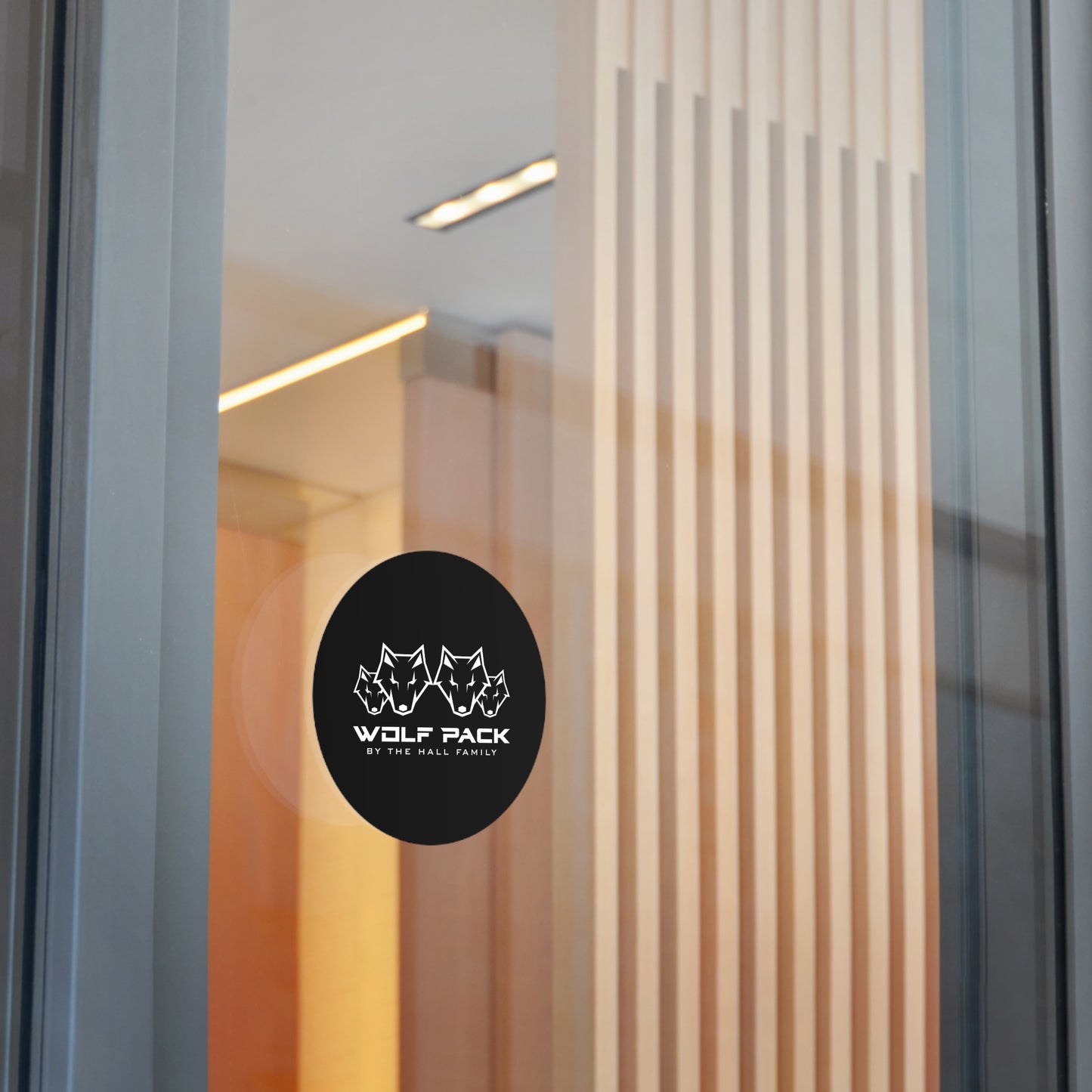 Round Wolfpack Stickers