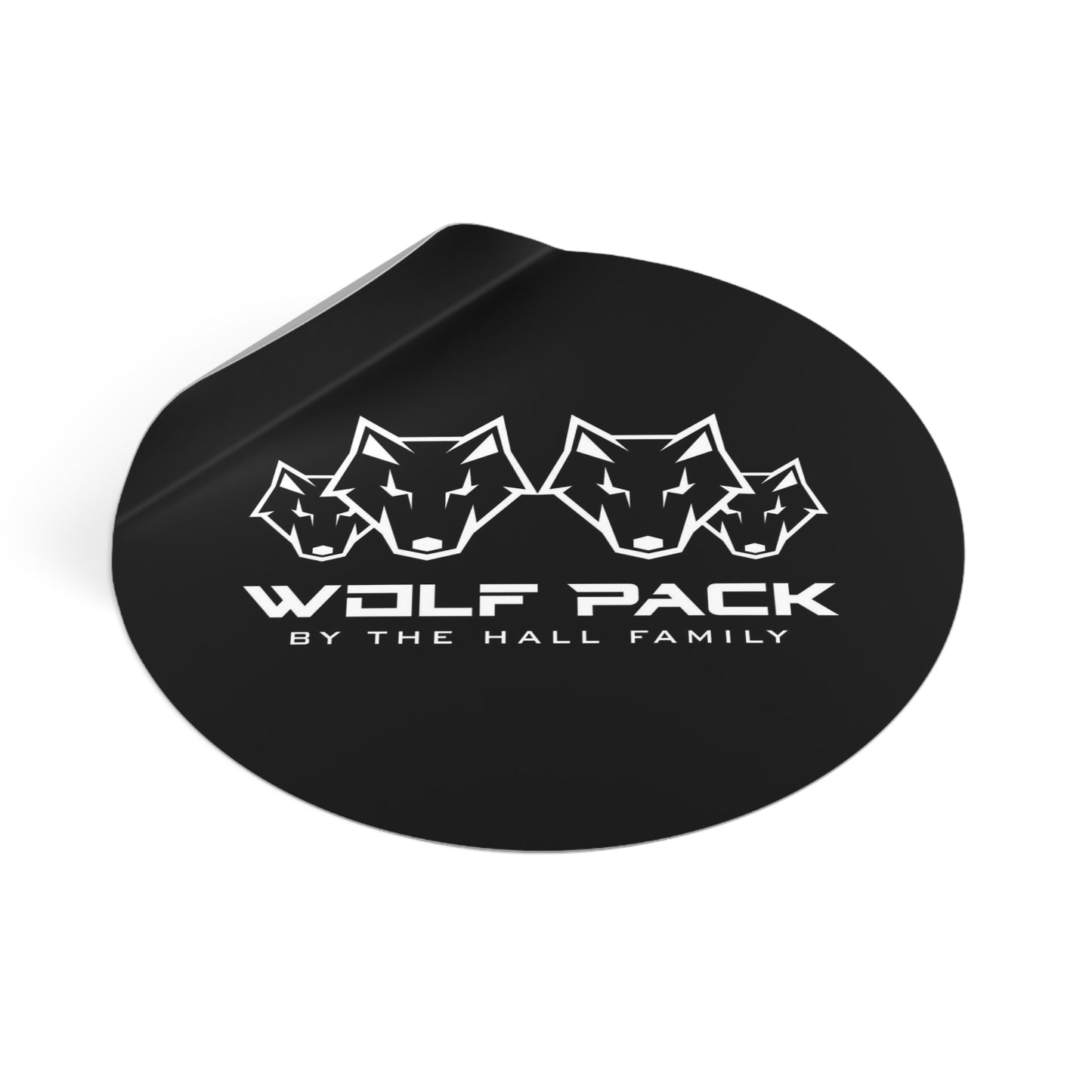 Round Wolfpack Stickers