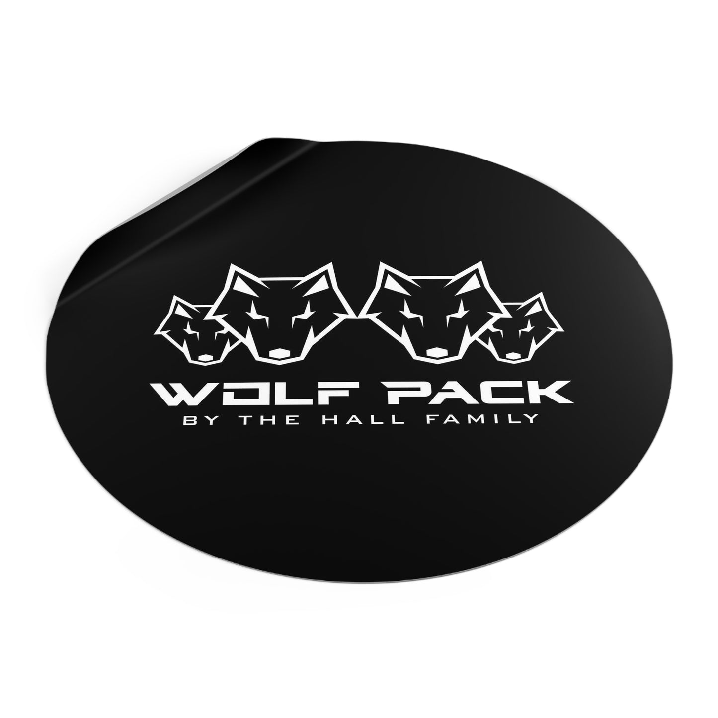 Round Wolfpack Stickers