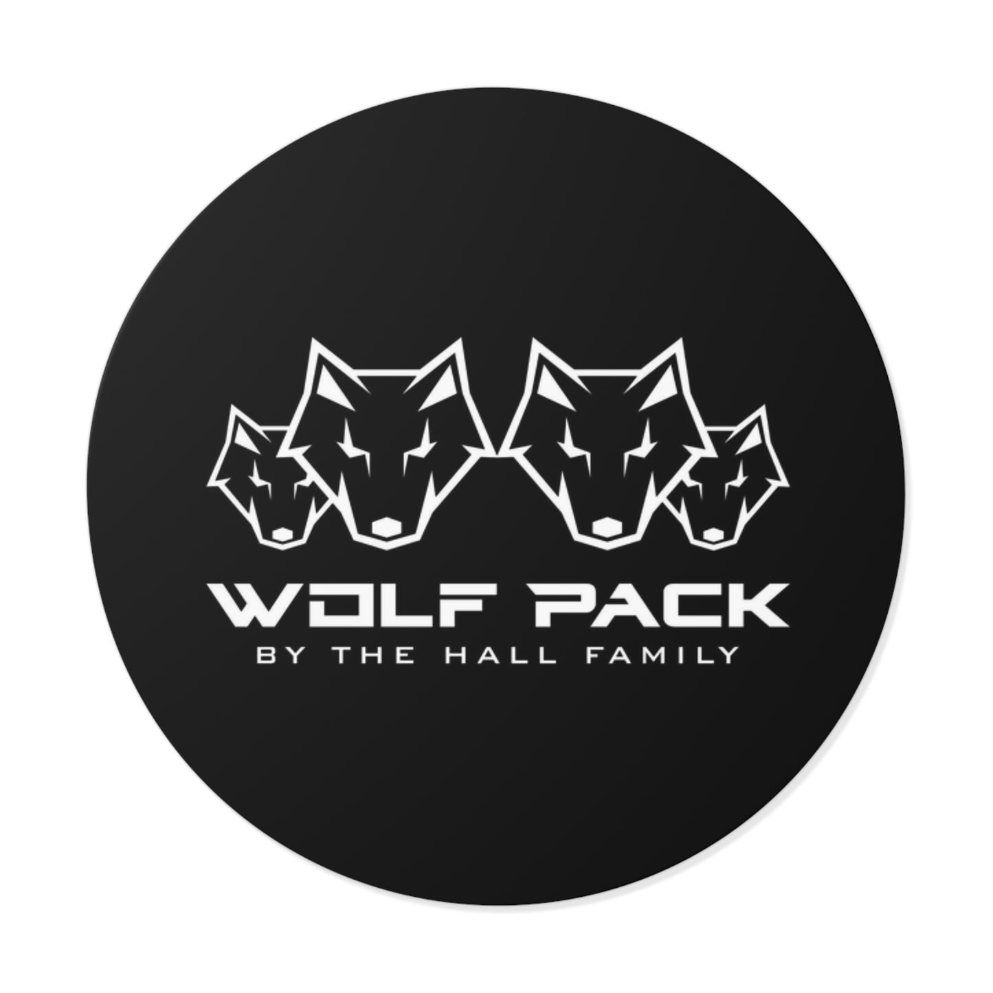 Round Wolfpack Stickers
