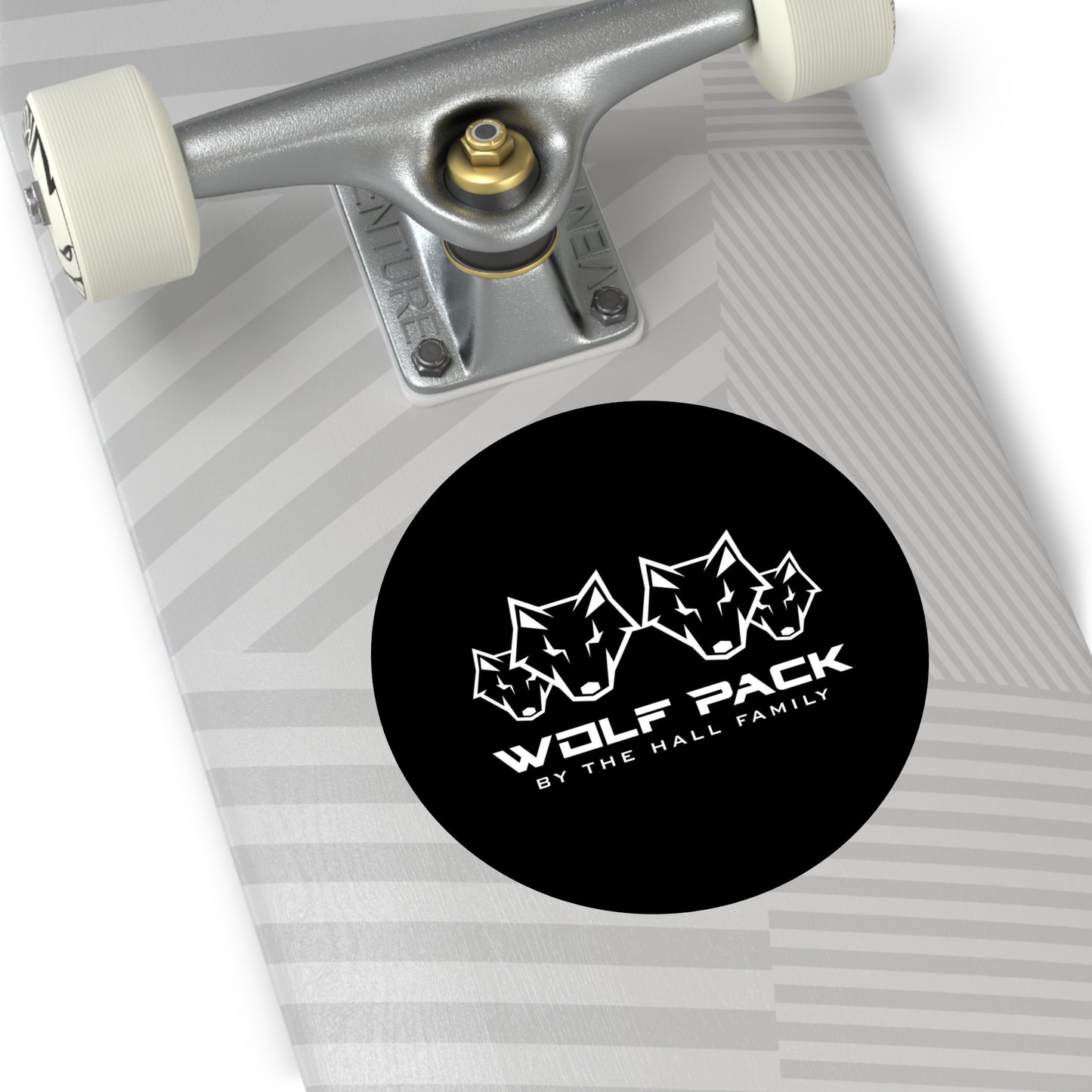 Round Wolfpack Stickers