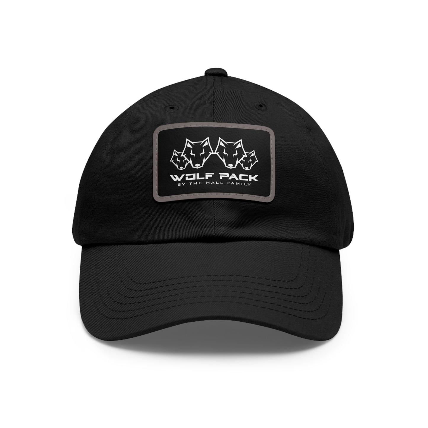 Wolfpack Hat with Leather Patch (Rectangle)