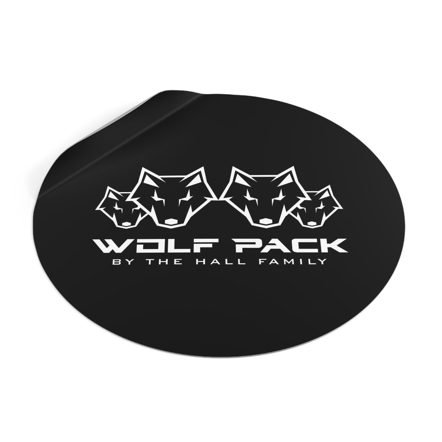 Round Wolfpack Stickers