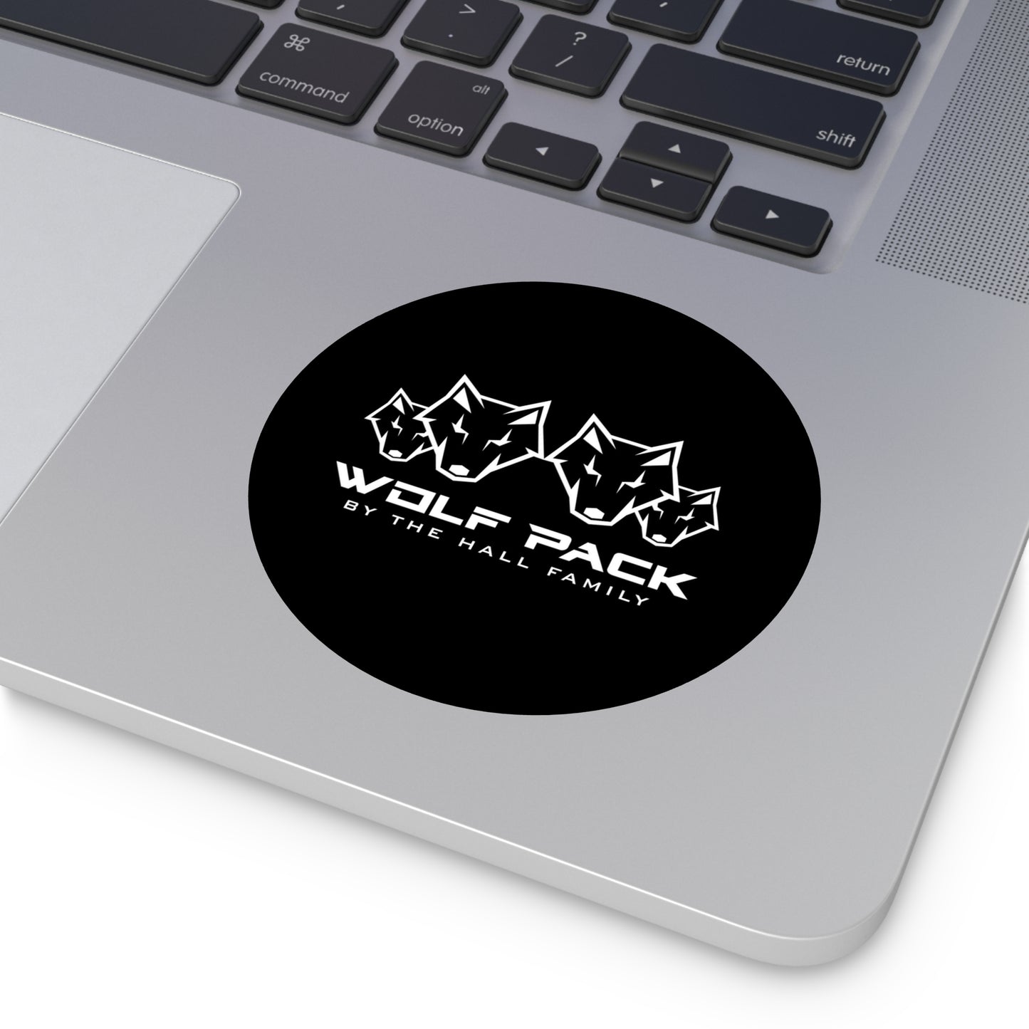 Round Wolfpack Stickers