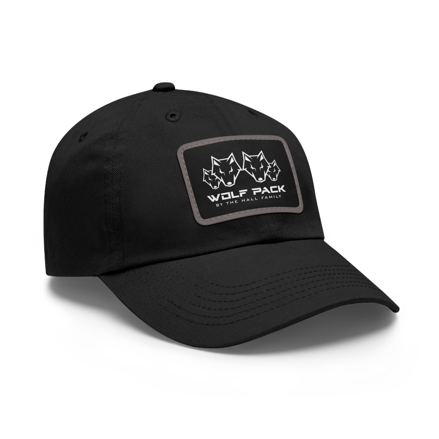 Wolfpack Hat with Leather Patch (Rectangle)
