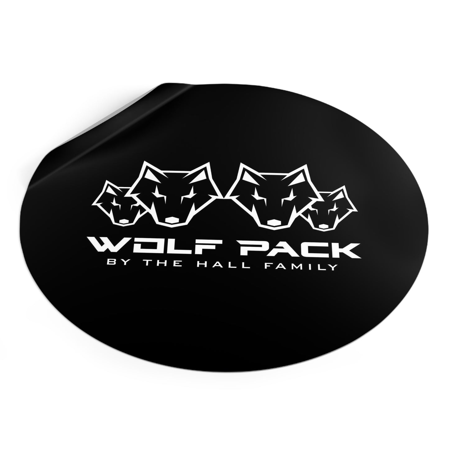 Round Wolfpack Stickers