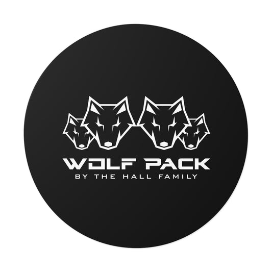 Round Wolfpack Stickers