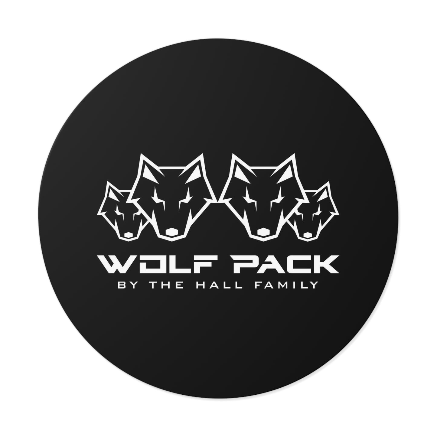 Round Wolfpack Stickers
