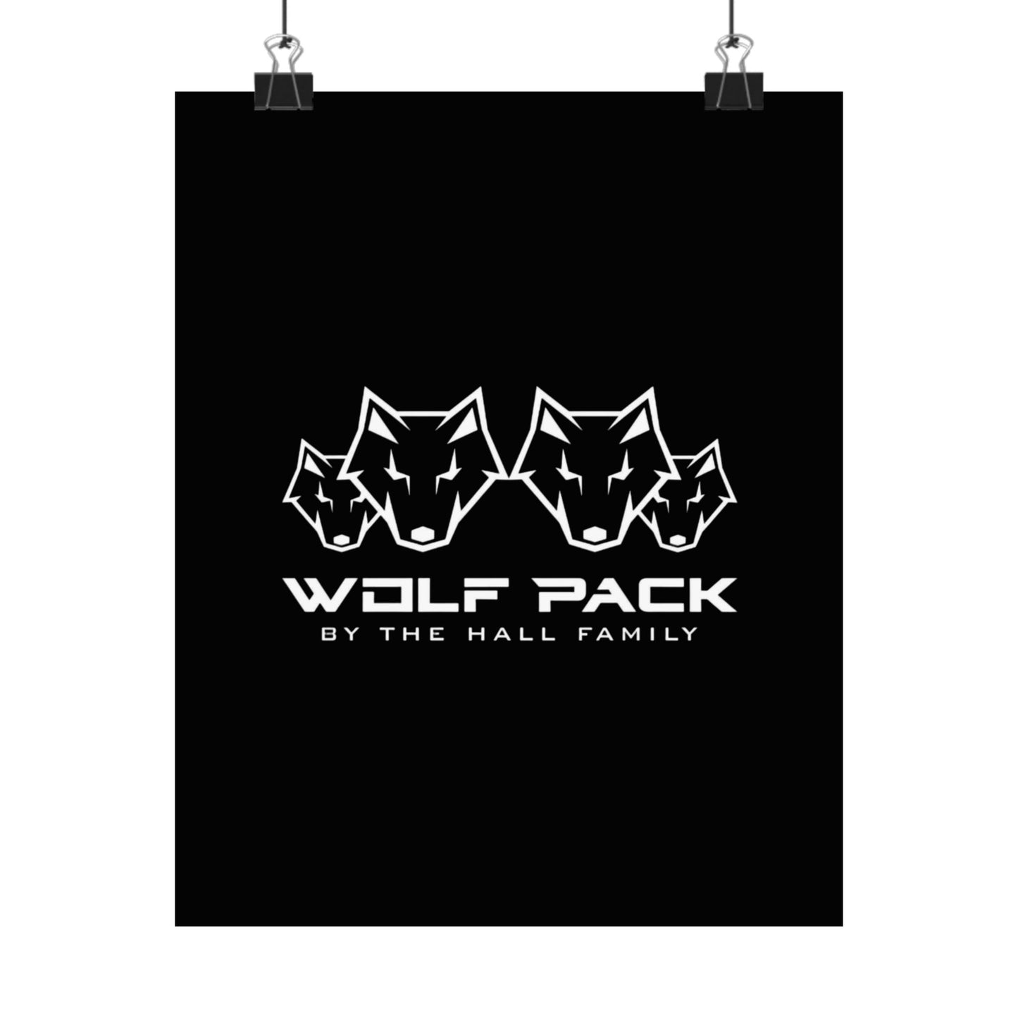 Wolfpack Family Poster — Matte Vertical Wall Art