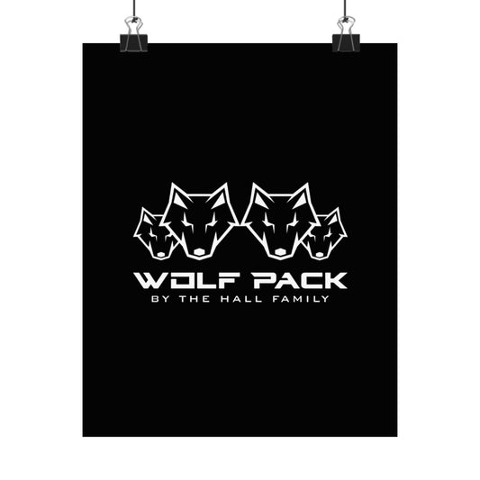 Wolfpack Family Poster — Matte Vertical Wall Art