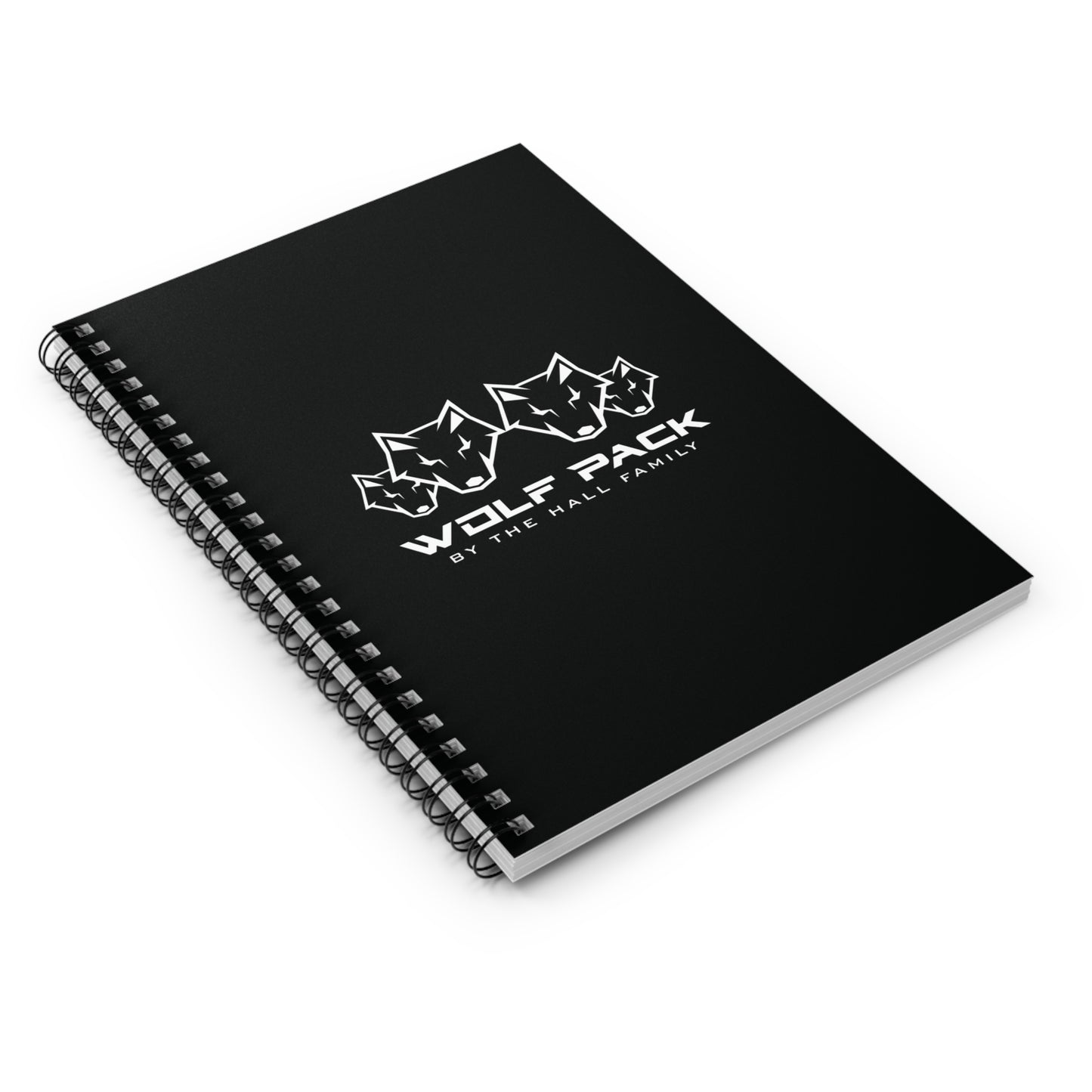 Wolf Pack Spiral Notebook - Ruled Line, Family Journal, Gift for Wolf Lovers, Custom Notebook, Black Wolf Pack Theme, School Supplies, [...]