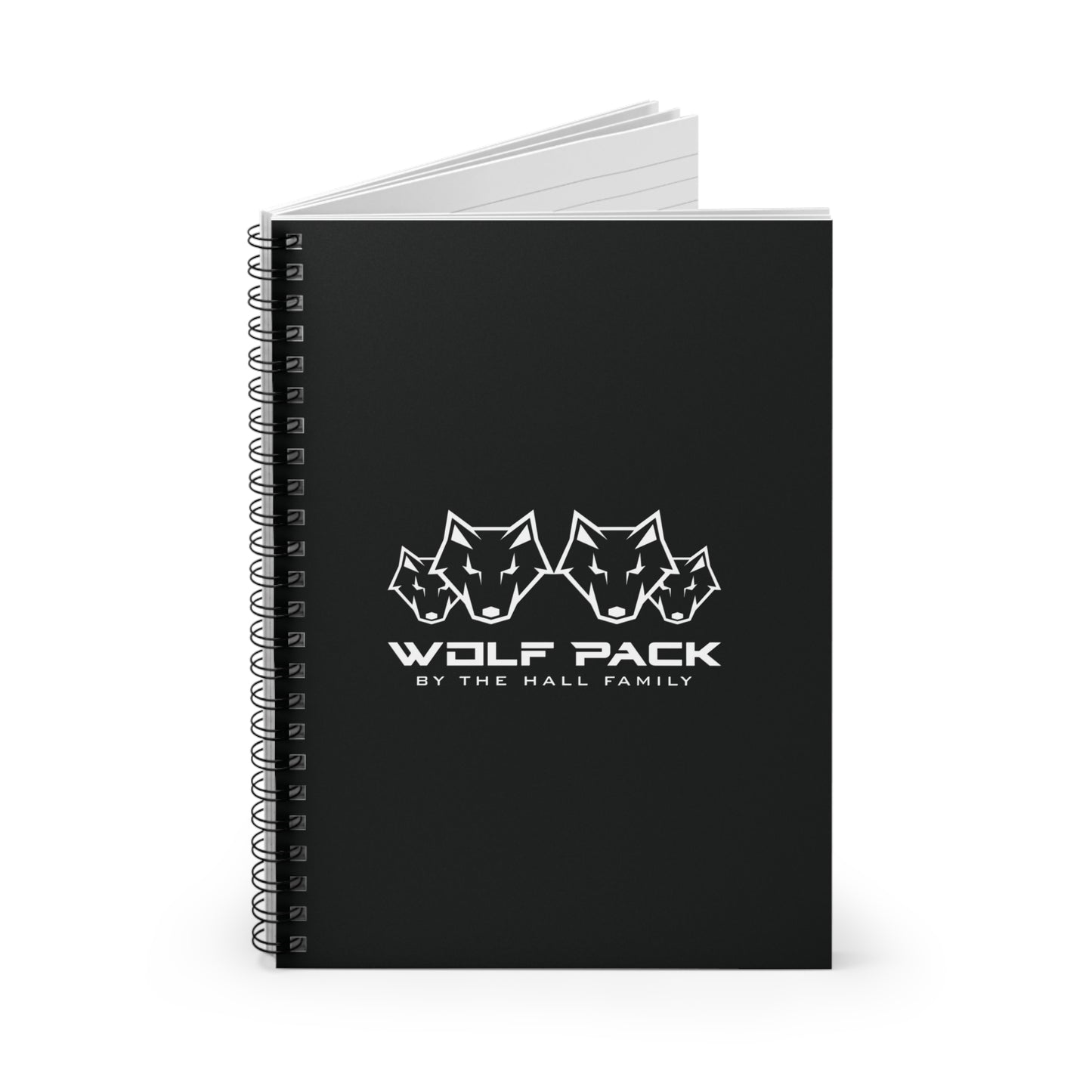 Wolf Pack Spiral Notebook - Ruled Line, Family Journal, Gift for Wolf Lovers, Custom Notebook, Black Wolf Pack Theme, School Supplies, [...]