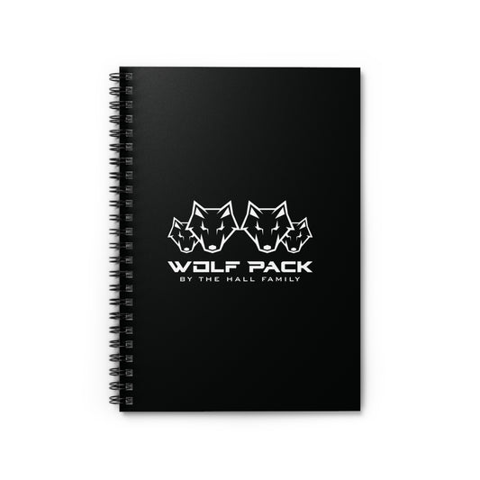 Wolf Pack Spiral Notebook - Ruled Line, Family Journal, Gift for Wolf Lovers, Custom Notebook, Black Wolf Pack Theme, School Supplies, [...]